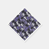 かわいい猫ポーズ、かわいいヨガ スタンダードカクテルナプキン (角)