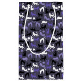 かわいい猫ポーズ、かわいいヨガ スモールペーパーバッグ (裏面)