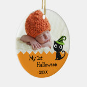 かわいい猫マイハロウィーンオーナメント セラミックオーナメント (右)