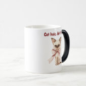 かわいい猫マグカップおもしろい引用文 モーフィングマグカップ (正面右)