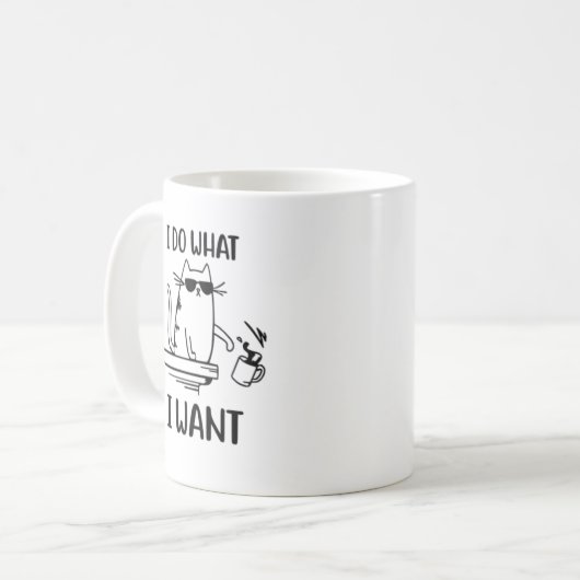 かわいい猫マグカップおもしろい猫マグカップ猫好きかわいいマグカップ コーヒーマグカップ (正面左)