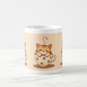かわいい猫マグカップのコーヒーとお茶 コーヒーマグカップ (中央)