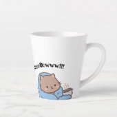 かわいい猫マグカップ カフェラテマグ (右)