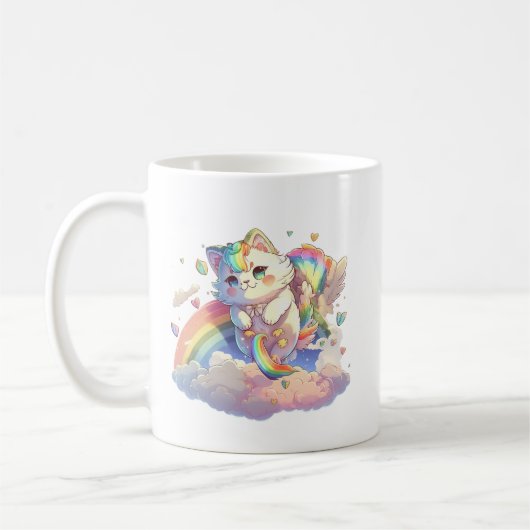 かわいい猫マグカップ コーヒーマグカップ (左)