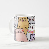 かわいい猫マグカップ コーヒーマグカップ (正面左)