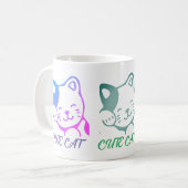 かわいい猫マグカップ コーヒーマグカップ (正面左)