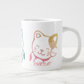 かわいい猫マグカップ ジャンボコーヒーマグカップ (右)