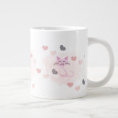 かわいい猫マグカップ ジャンボコーヒーマグカップ (右)