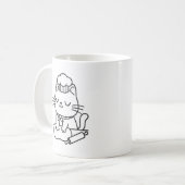かわいい猫マグカップ – プレゼント猫好き! コーヒーマグカップ (正面左)