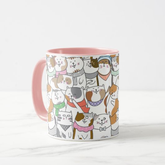 かわいい猫マグカップ マグカップ (正面左)