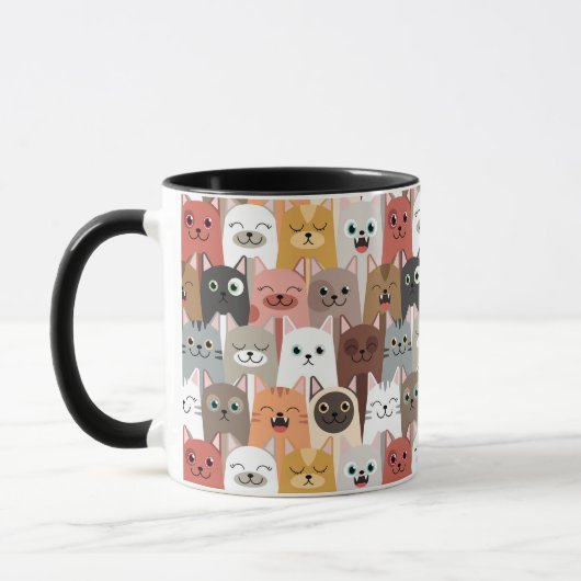 かわいい猫マグカップ マグカップ (左)