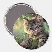 かわいい猫マグネット マグネット (正面/裏面)