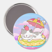 かわいい猫マグネット マグネット (正面/裏面)