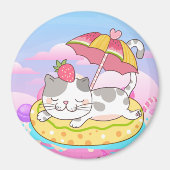 かわいい猫マグネット マグネット (正面)