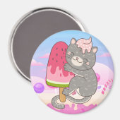 かわいい猫マグネット マグネット (正面/裏面)