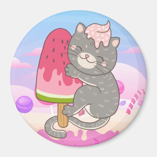 かわいい猫マグネット マグネット (正面)