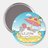 かわいい猫マグネット マグネット (正面/裏面)