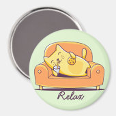 かわいい猫マグネット マグネット (正面/裏面)