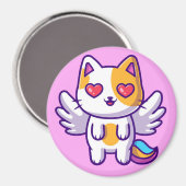 かわいい猫マグネット マグネット (正面/裏面)