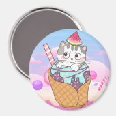 かわいい猫マグネット マグネット (正面/裏面)