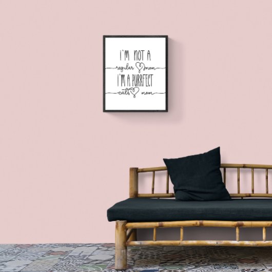 かわいい猫ママかわいい猫好きウォールアート ポスター