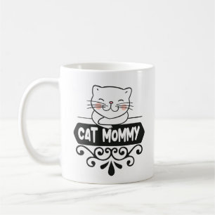 かわいい猫ママのペット動物愛好家 コーヒーマグカップ
