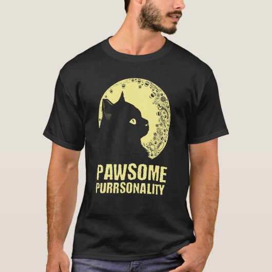 かわいい猫ママの素敵なパーソナリティ Tシャツ (正面)