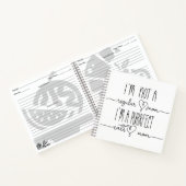 かわいい猫ママタイポグラフィ ノートブック (内部)