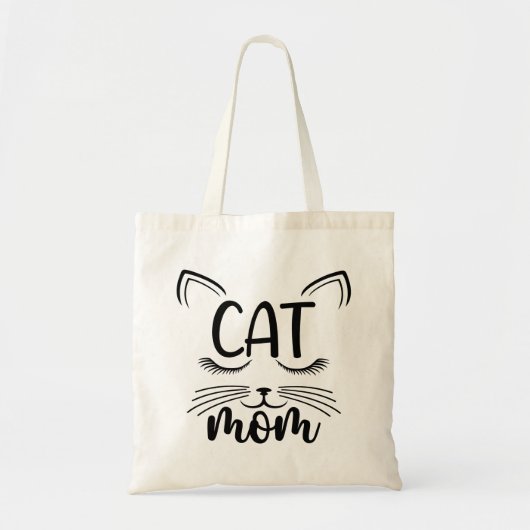 かわいい猫ママ子猫 トートバッグ (正面)