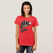 かわいい猫ママ家族の愛 Tシャツ (正面フル)