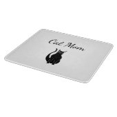 かわいい猫ママ白黒ウィンキング子猫漫画 カッティングボード (角)