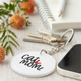 かわいい猫ママ キーホルダー