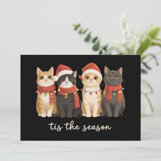 かわいい猫ママ クリスマス 猫好き ギフト 面白い Xmas (スタンド正面)