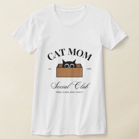 かわいい猫ママ – ペット、動物、犬、猫 Tシャツ (レイダウン)