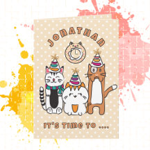 かわいい猫マンガおもしろいことわざ誕生会