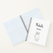 かわいい猫マンガスケッチイラストレーション ノートブック (内部)