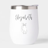 かわいい猫マンガブラックホワイトウィンキング子猫 (左面)