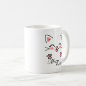 かわいい猫マークデザイン コーヒーマグカップ (正面右)