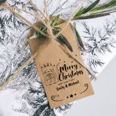 かわいい猫メリークリスマス愛とカップル ラバースタンプ