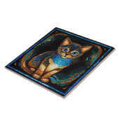 かわいい猫モザイク タイル (側面)