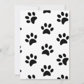 かわいい猫モダンアーチガーリー赤ちゃんシャワー 招待状 (裏面)