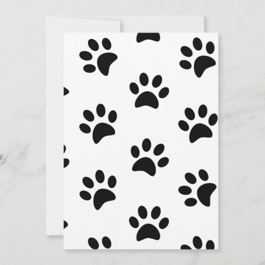 かわいい猫モダンアーチガーリー赤ちゃんシャワー 招待状 (裏面)