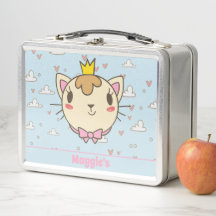 かわいい猫モノグラムの弁当