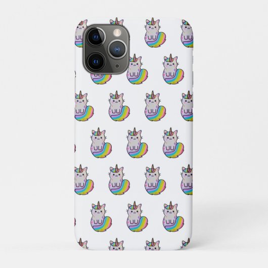 かわいい猫ユニコーン虹 Case-Mate iPhoneケース (裏)