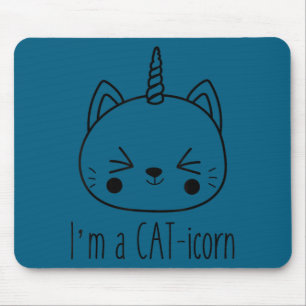 かわいい猫ユニコーン かっこいい猫 ユニコーン かわいい マウスパッド