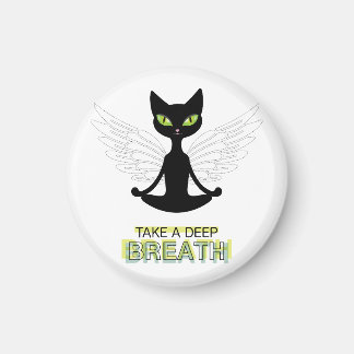 かわいい猫ヨガ マグネット