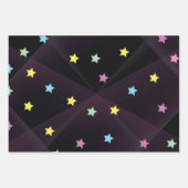 かわいい猫ラッピング紙レインボー&カラフルスタンド ラッピングペーパーシート (正面3)