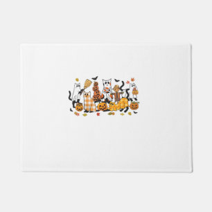 かわいい猫ヴィンテージハロウィン ドアマット