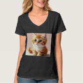 かわいい猫写真 Tシャツ (正面)