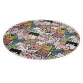 かわいい猫切り板 カッティングボード (角)